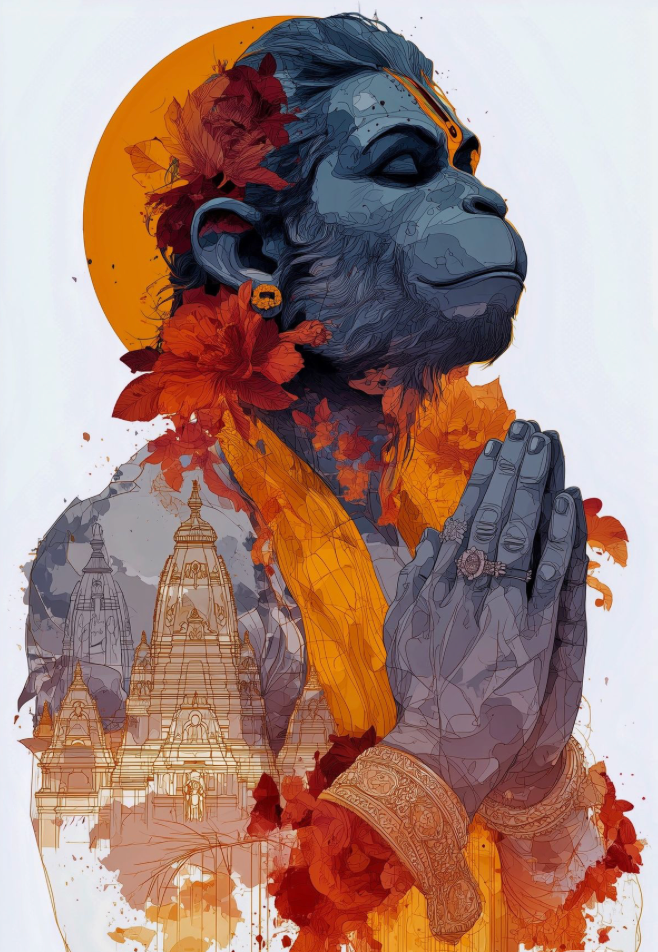Strength. Faith. Protection. Hanuman.