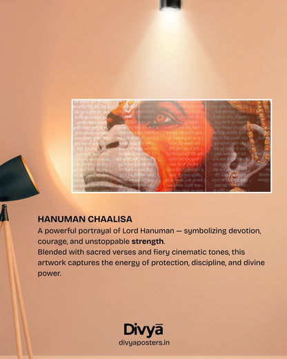 Hanuman Chalisa Poster (3-Split)