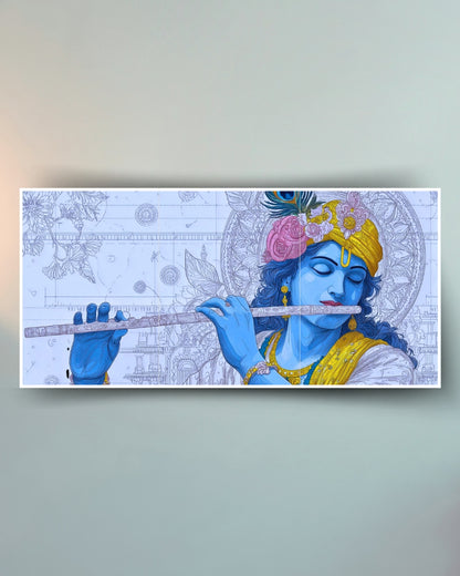 Shree Krishna Poster (3-Split)