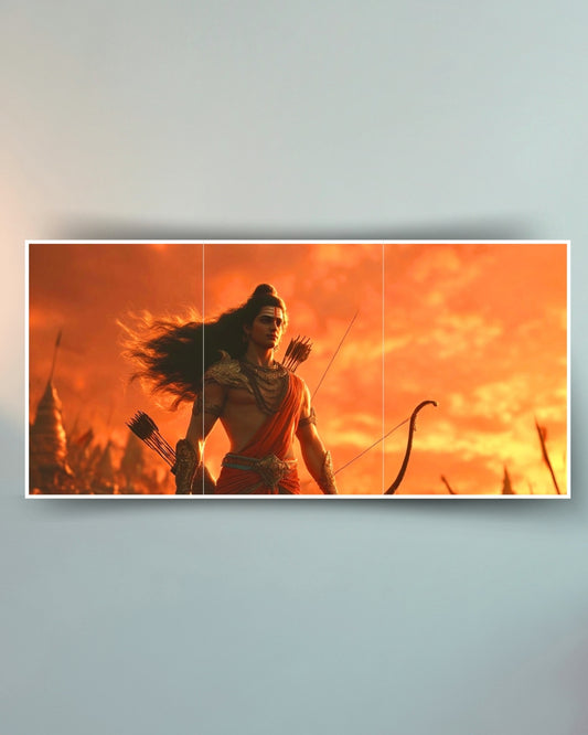 Shree Ram Poster (3-Split)