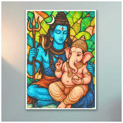Shiva-Ganesha Poster