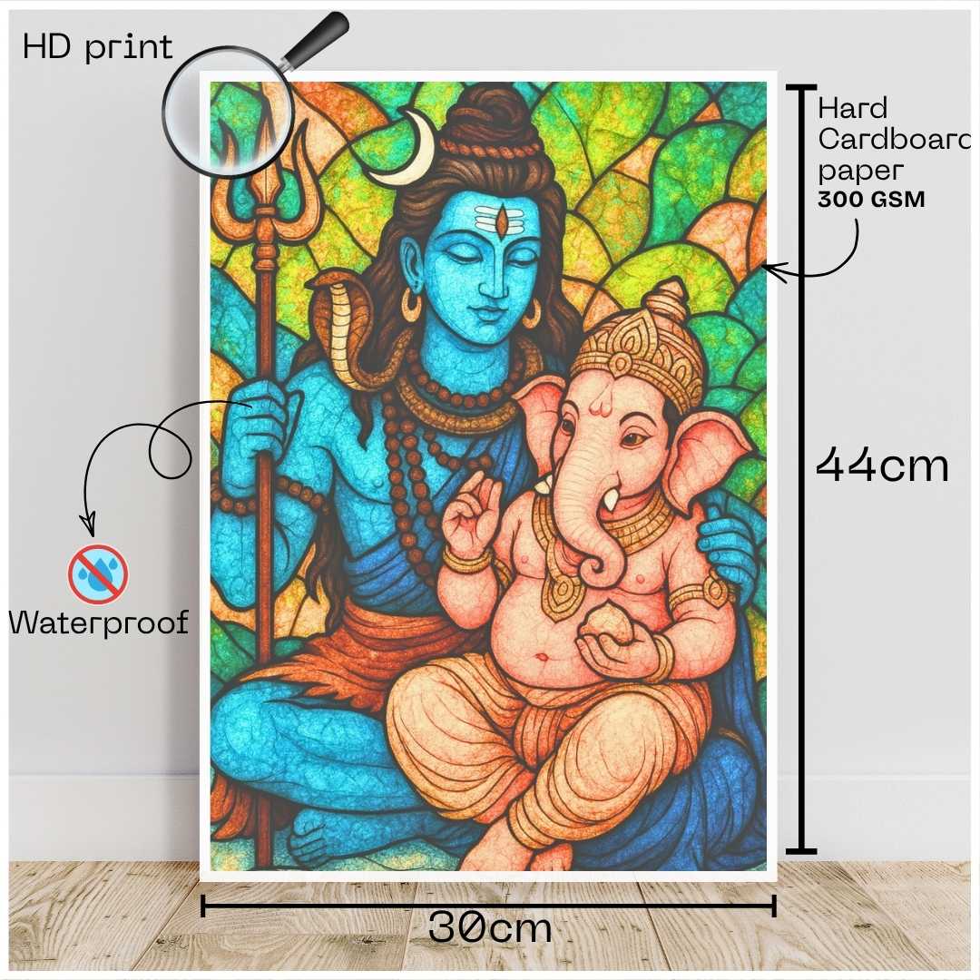 Shiva-Ganesha Poster