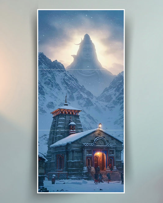 Kedarnath Temple Poster (3-Split)