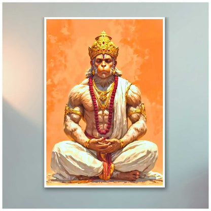 Hanuman Meditation Poster