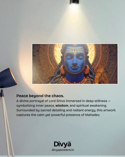 Shiva Meditation Poster (3-Split)