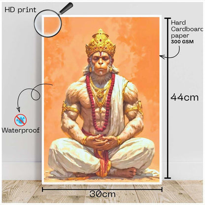 Hanuman Meditation Poster