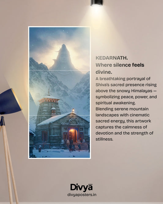 Kedarnath Temple Poster (3-Split)