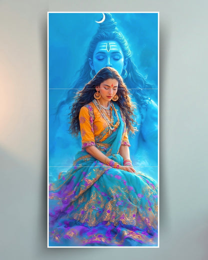 Shiva-Parvati Poster (3-Split)