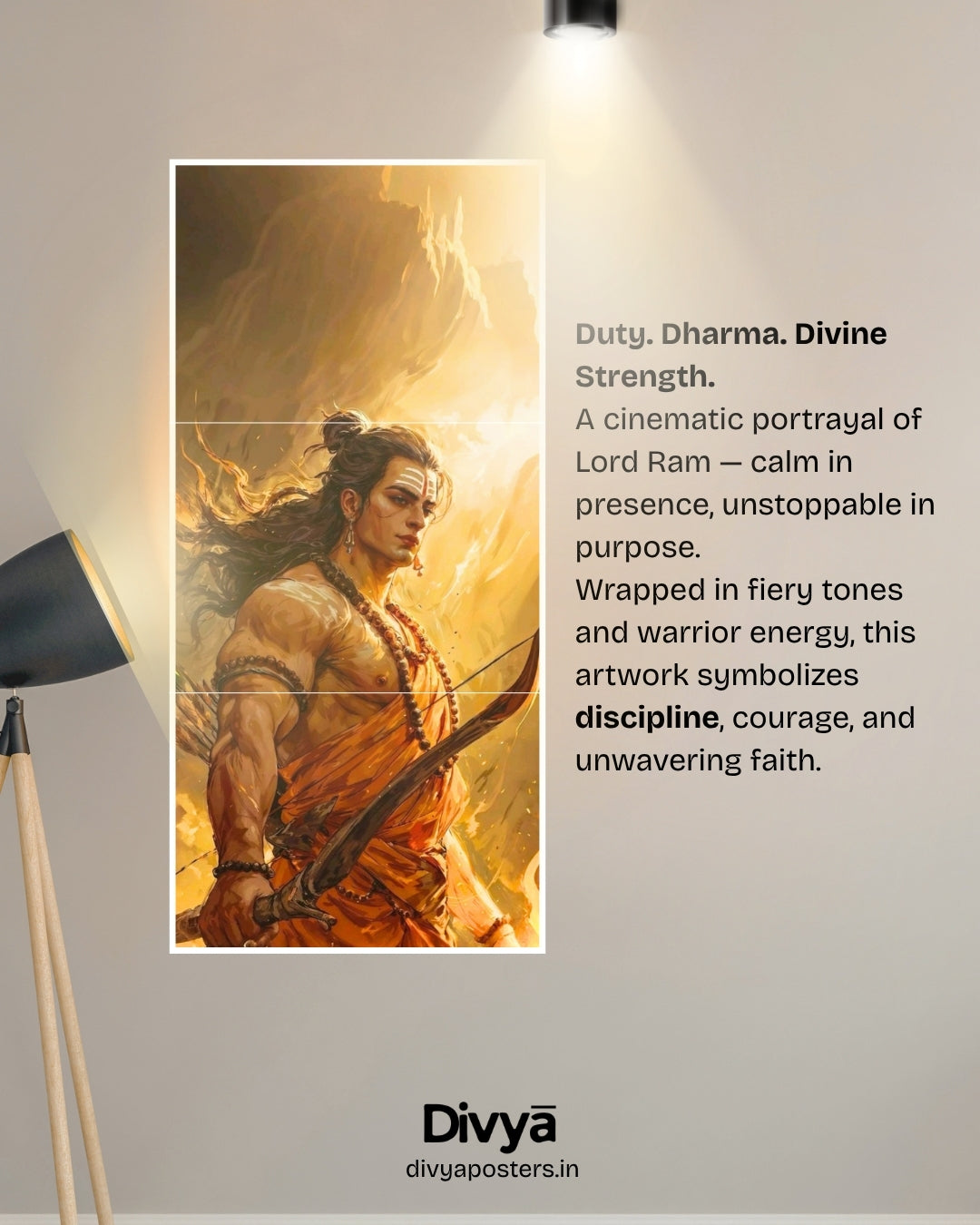 Shree Ram Poster (3-Split)