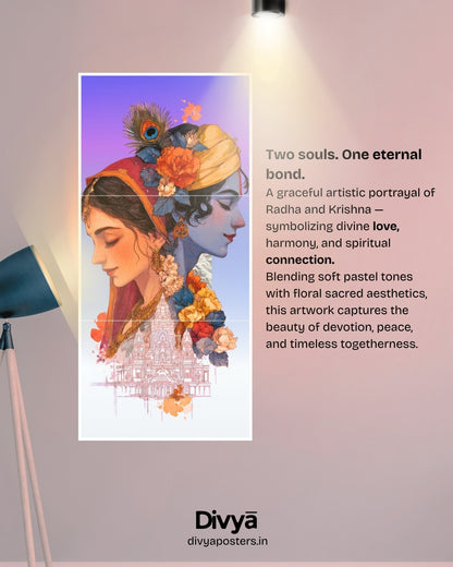 Radhe-Krishna Poster (3-Split)