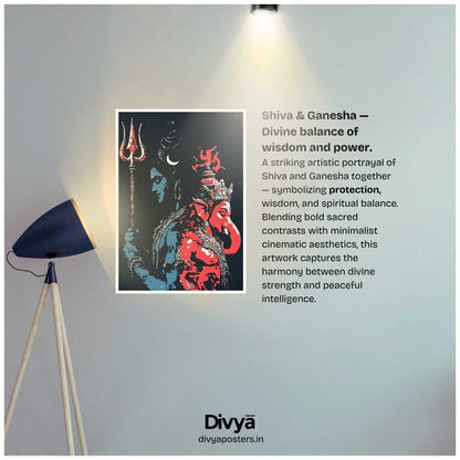 Shiva-Ganesha Poster