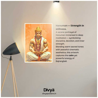 Hanuman Meditation Poster