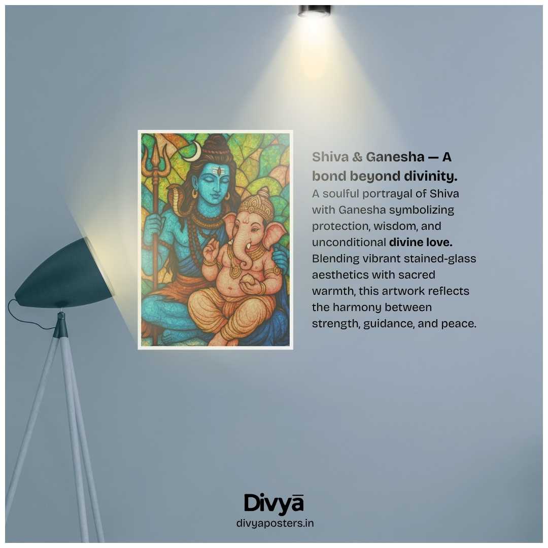 Shiva-Ganesha Poster