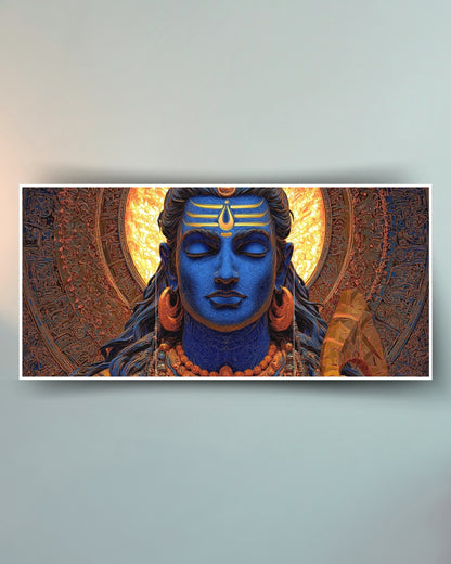Shiva Meditation Poster (3-Split)