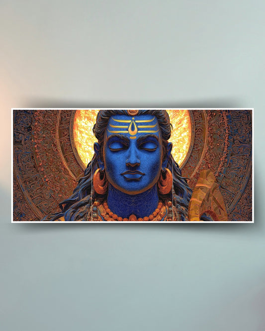 Shiva Meditation Poster (3-Split)