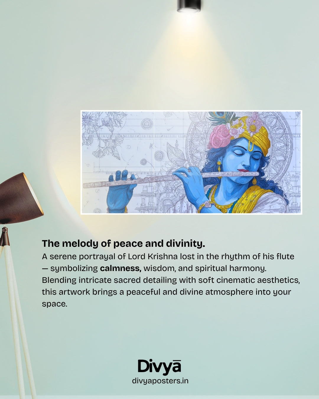Shree Krishna Poster (3-Split)