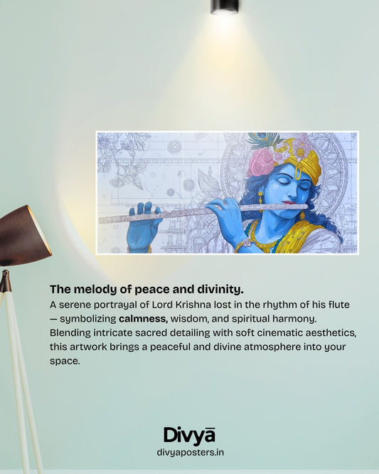 Shree Krishna Poster (3-Split)