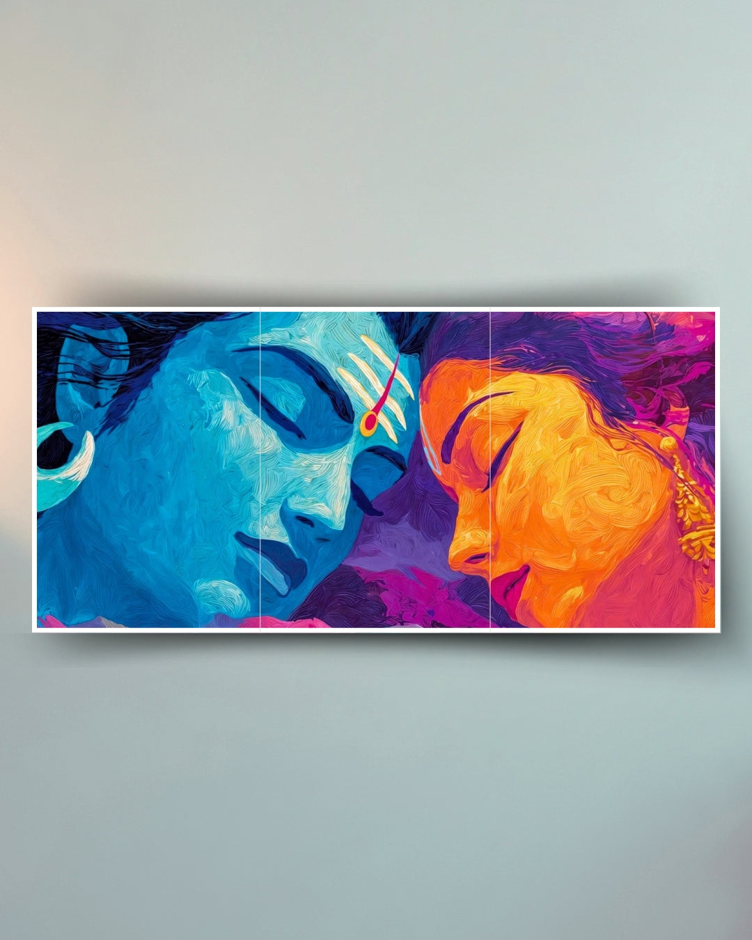 Shiva-Parvati Poster (3-Split)