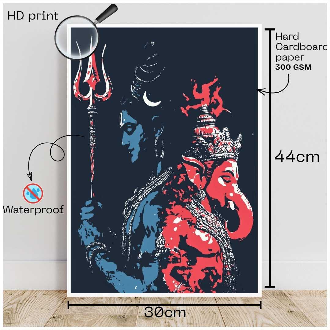 Shiva-Ganesha Poster