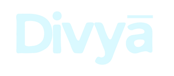 Light blue 'Divyá' logo on a white background